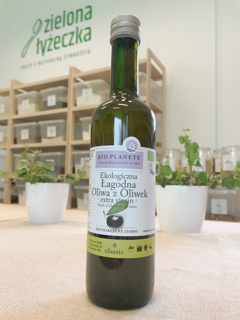 Ekologiczna łagodna oliwa z oliwek extra virgin