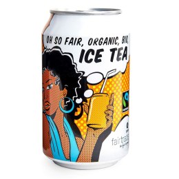 NAPÓJ GAZOWANY O SMAKU HERBATY ICE TEA FAIR TRADE BIO 330 ml (PUSZKA) - OXFAM