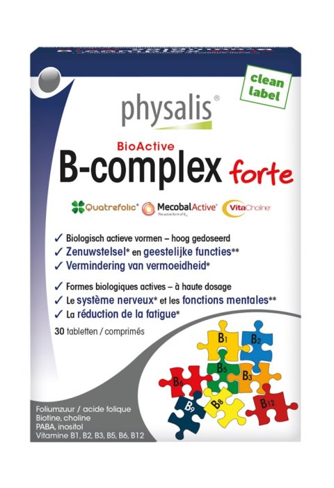 WITAMINA B COMPLEX FORTE 30 TABLETEK 25 g - PHYSALIS