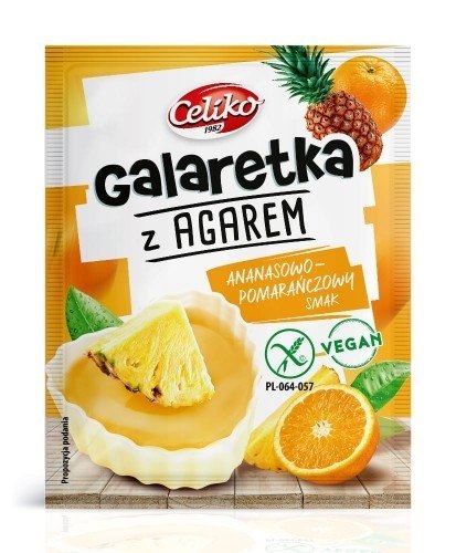 Galaretka Agar Ananas-Pomarańcza Bezglutenowa 45g
