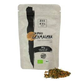Herbata Genmaicha Japońska Zielona Ryżem BIO 80g