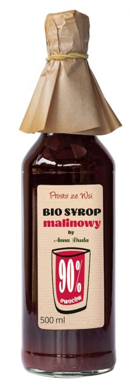 Syrop Malinowy (90% Owoców) BIO 500ml
