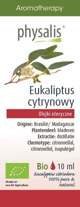 Olejek Eteryczny Eukaliptus Cytrynowy BIO 10ml