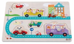 Puzzle Drewniane Ulica (Happy Bus) Dla Dzieci