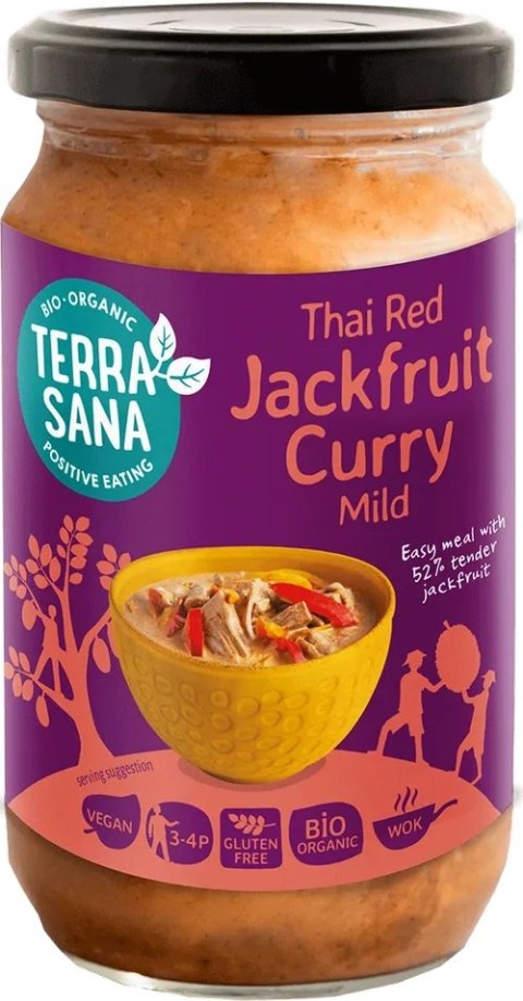 Sos Tajski Czerwone Curry Z Jackfruit Bezglutenowy BIO 350g