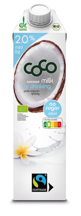 Coconut Milk 2% Tłuszczu BIO 1l