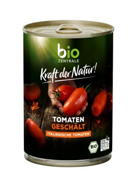 Pomidory Bez Skóry w Soku Pomidorowym Bezglutenowe BIO 400g