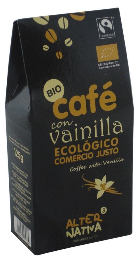 GROUND COFFEE ARABICA/ROBUSTA WITH ORGANIC VANILLA 125 G