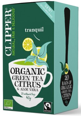 Herbata Zielona Cytryną I Aloesem BIO