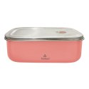 CORAL STEEL LUNCHBOX WITH COMPARTMENT 800 ML