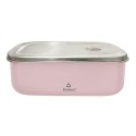 LUNCHBOX STEEL PINK WITH COMPARTMENT 800 ML