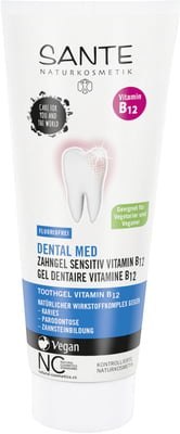 TOOTH BRUSHING GEL WITH VITAMIN B12 WITHOUT FLUORIDE