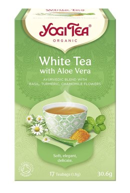 HERBATA BIAŁA Z ALOESEM (WHITE TEA WITH ALOE VERA) BIO (17 x 1,8 g) 30,6 g - YOGI TEA