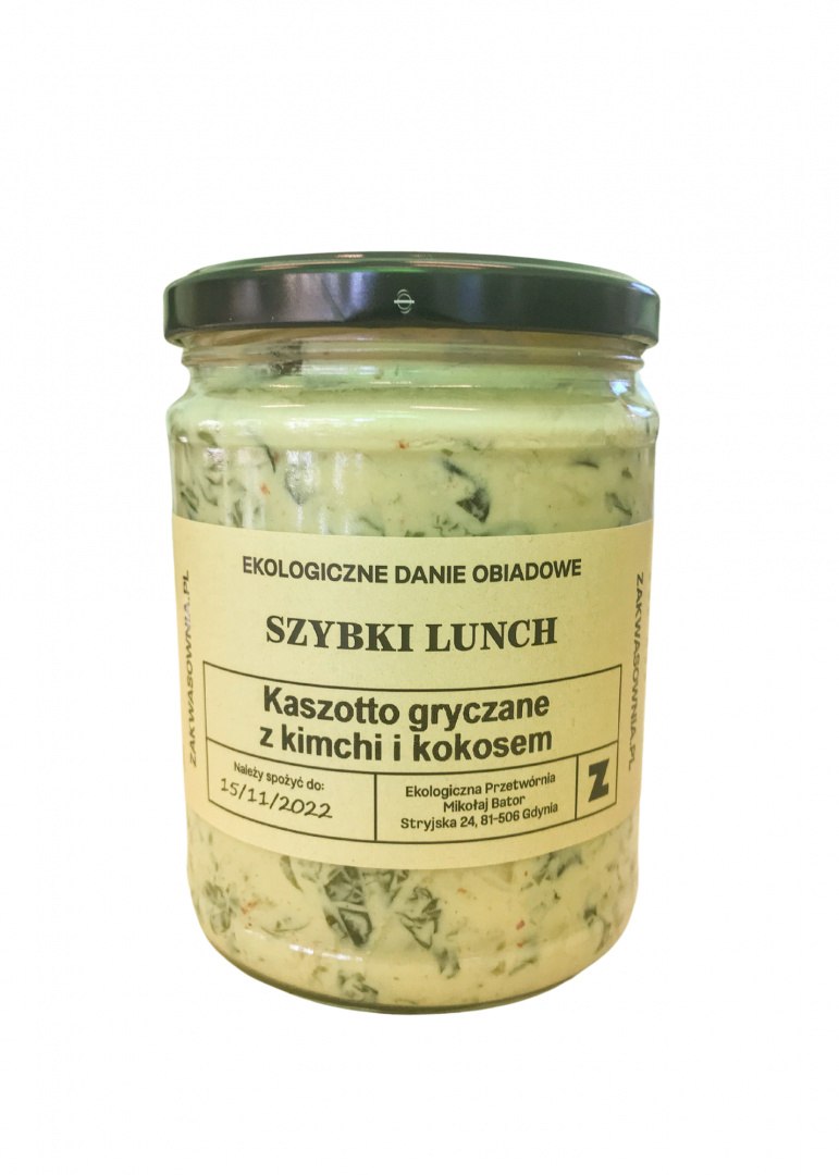 Kaszotto gryczane z kimchi i kokosem 540 ml BIO - Zakwasownia