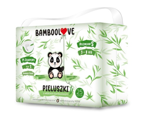 BAMBOO DIAPERS SIZE S (25 PCS) - BAMBOOLOVE