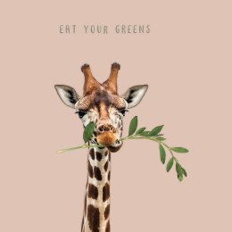 BAMBOO NAPKINS EAT YOUR GREENS 20 PCS - CHIC-MIC