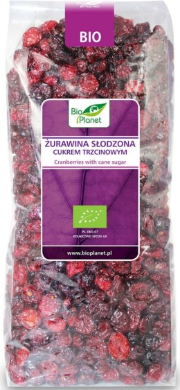 CRANBERRIES SWEETENED WITH BIO CANE SUGAR 1 KG